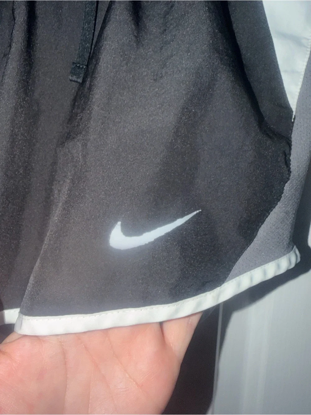 Nike Dri-FIT 10K Lined Running Shorts Black Gray Women’s Small